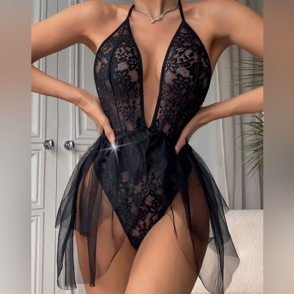 NEW! Lace Tulle Lingerie Dress - must be purchased in a $25 bundle